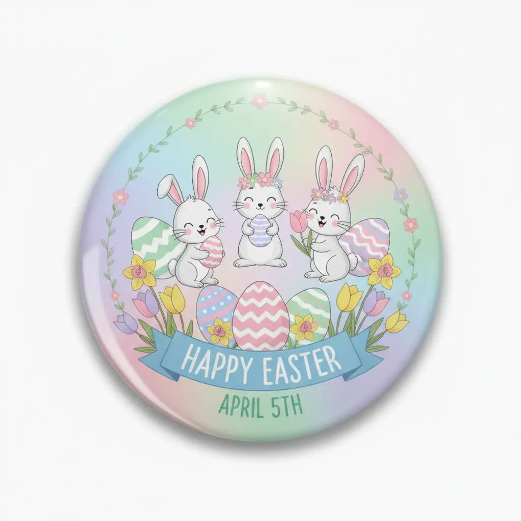 Easter (April 5) Pinback 2.25-inch