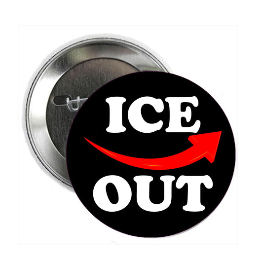 100 Pcs Set small ICE OUT Now Anti-ICE, Political Protest, Event 1.25-inch Pin Back, Badge, small pin badge brooch MINI Arrow