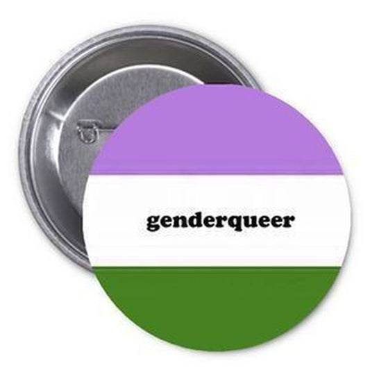 Genderqueer Symbol 1.25-inch Pinback Button Pin LGTB Pride Default Title