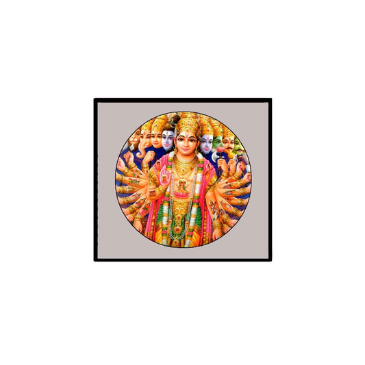 Vishnu Narai Hindu God Trance Indian Yoga Button Pinback for Jackets, Backpacks, etc.