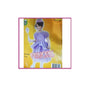 Kids purple princess costume dress with layered ruffle skirt and attached bodice; includes wand