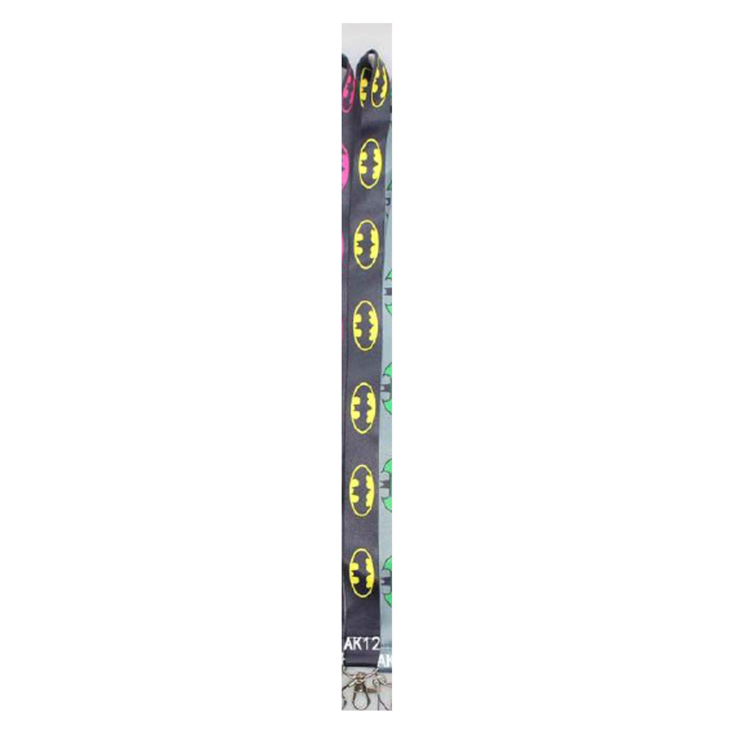 Black Yellow Lanyard Keychain Holder Symbols
