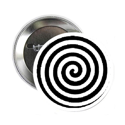 2.25" Hypnotic Spiral Pinback for Jackets, Backpacks, etc. Please