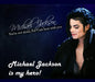 Personalized Michael Jackson mouse pad with portrait and motivational text
