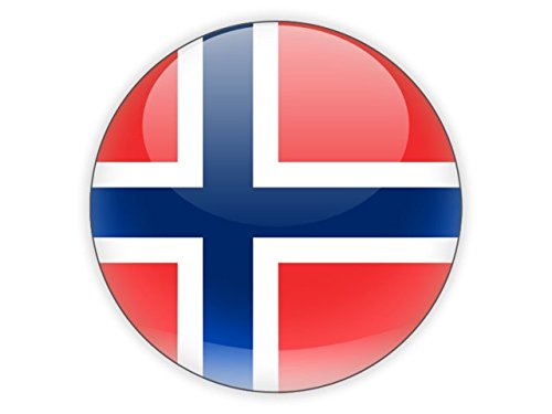 Norway Flag 1.25-inch Pinback Button Country Default Title