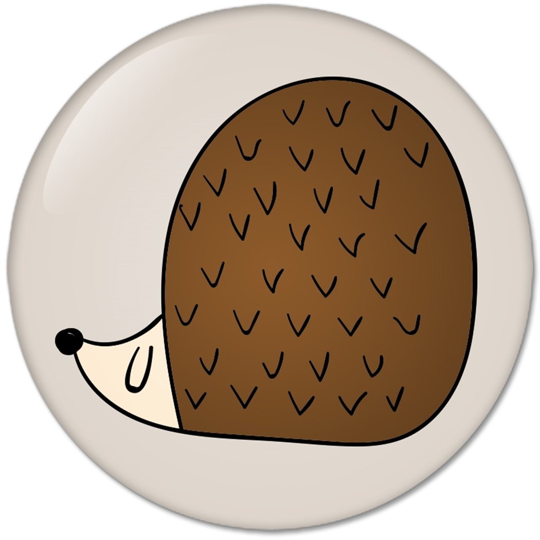Hand Drawn Animals Porcupine : Pinback Buttons 2.25 Inch (58mm) Default Title