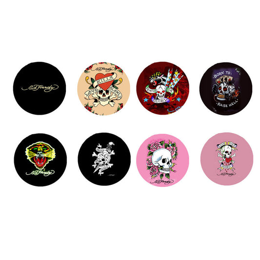 Broche de Ed Hardy de 1,25" (8 unidades)