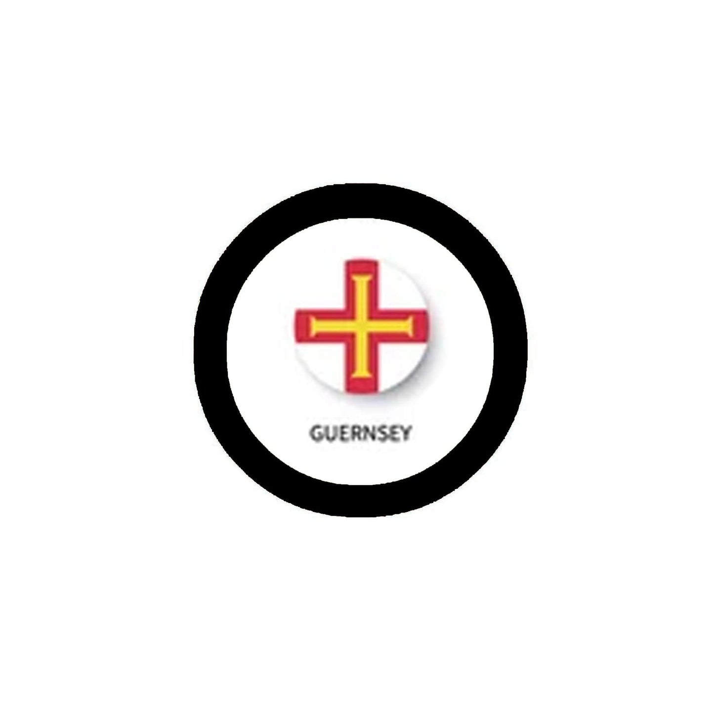 Guernsey Flag Keychain Bottle Opener 2.25-inch Commemorative Default Title