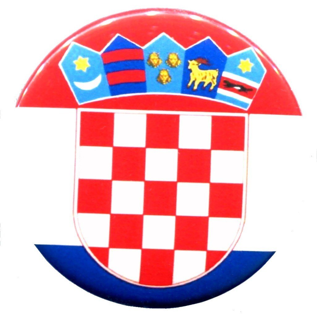 Croatia Flag Croatian Pin Pinback Badge Button New Made From Thailand