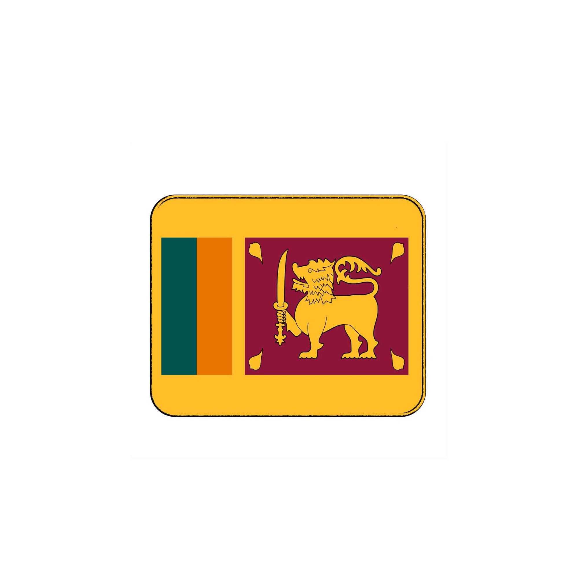 Sri Lanka Country Flag Mousepad for Computers Default Title
