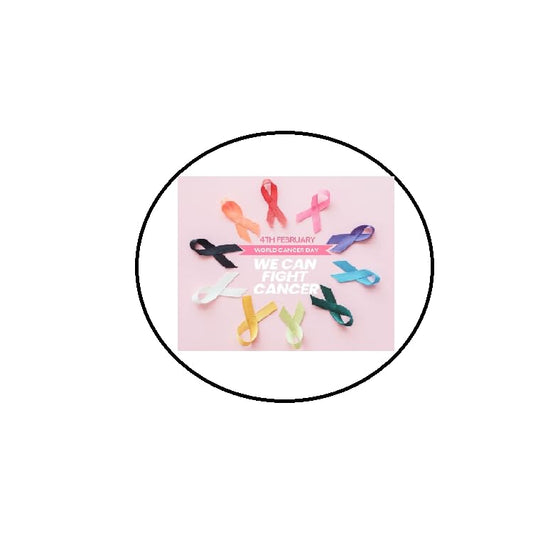 World Cancer Day (February 4) Pinback Button Pin Pinback Brooch for Jackets, Backpacks, Hats 2.25"