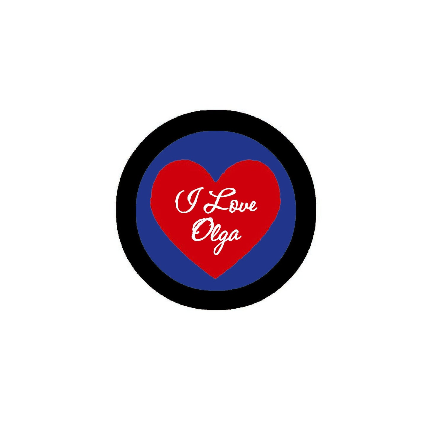 I Love Olga 2.25-inch Pinback Default Title