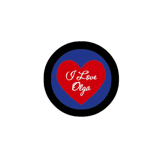 I Love Olga Pinback 2.25-inch Default Title