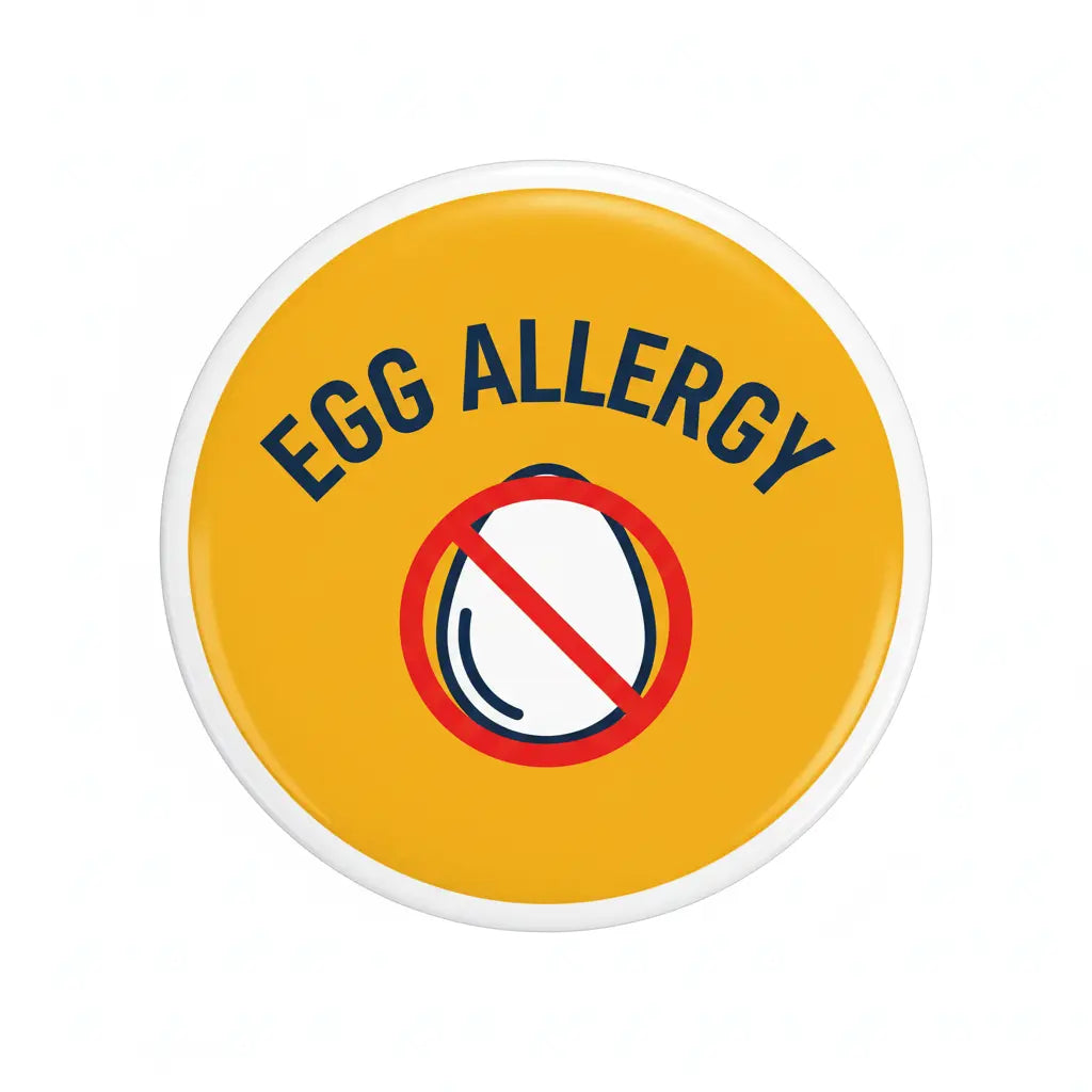 Egg Allergy Pinback 2.25-inch