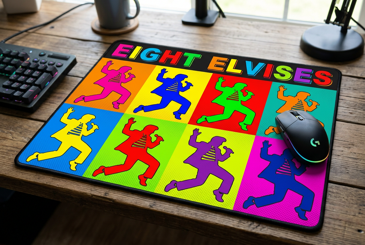 Eight Elvises Mousepad