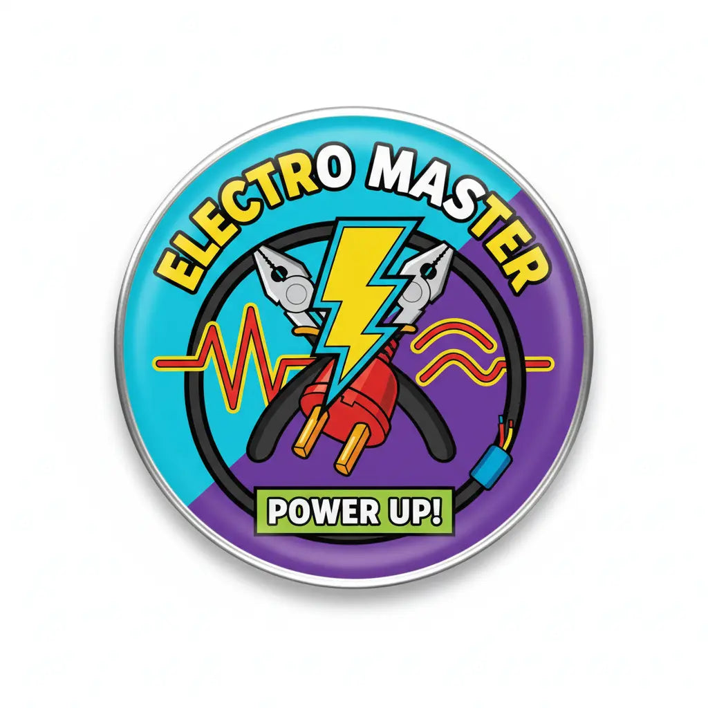 Electrician Pinback 2.25-inch