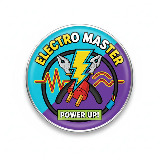 Electrician Pinback 2.25-inch