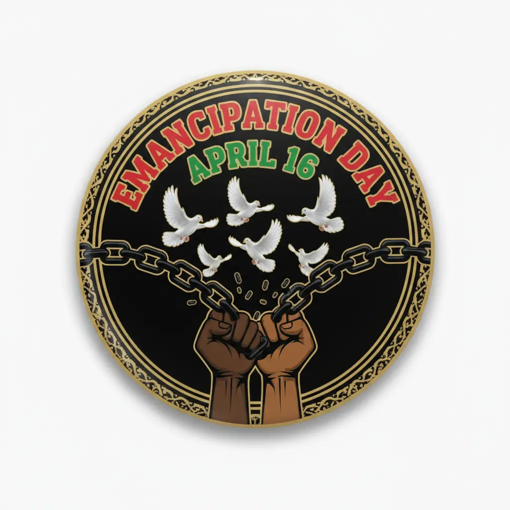 Emancipation Day (April 16) Pinback 2.25-inch