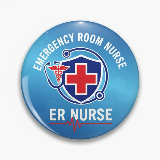 Emergency Room Nurse Pinback 2.25-inch - My Pinbacks