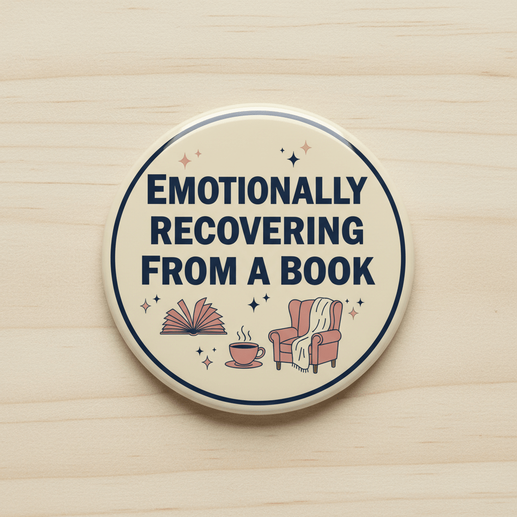 Emotionally Recovering From A Book Pinback 2.25-inch - My Pinbacks