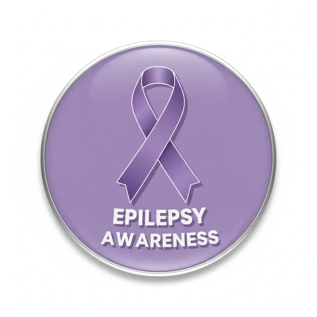 Epilepsy Awareness Pinback 2.25-inch