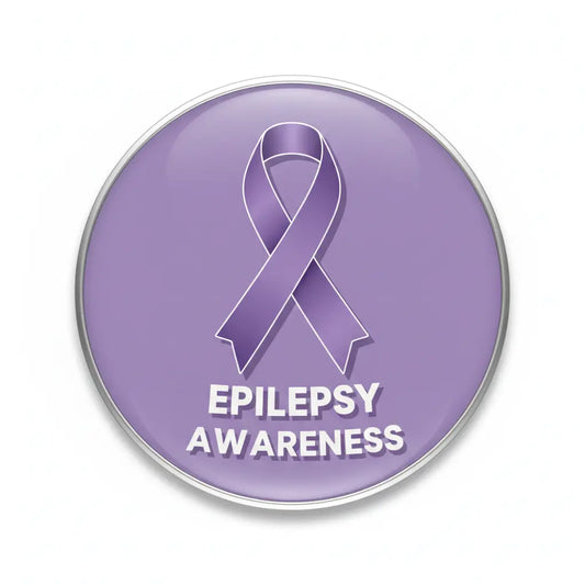 Epilepsy Awareness Pinback 2.25-inch