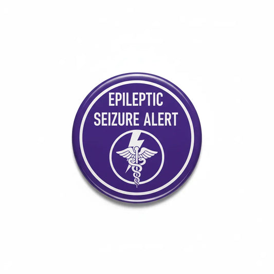 Epileptic Seizure Alert Pinback 2.25-inch