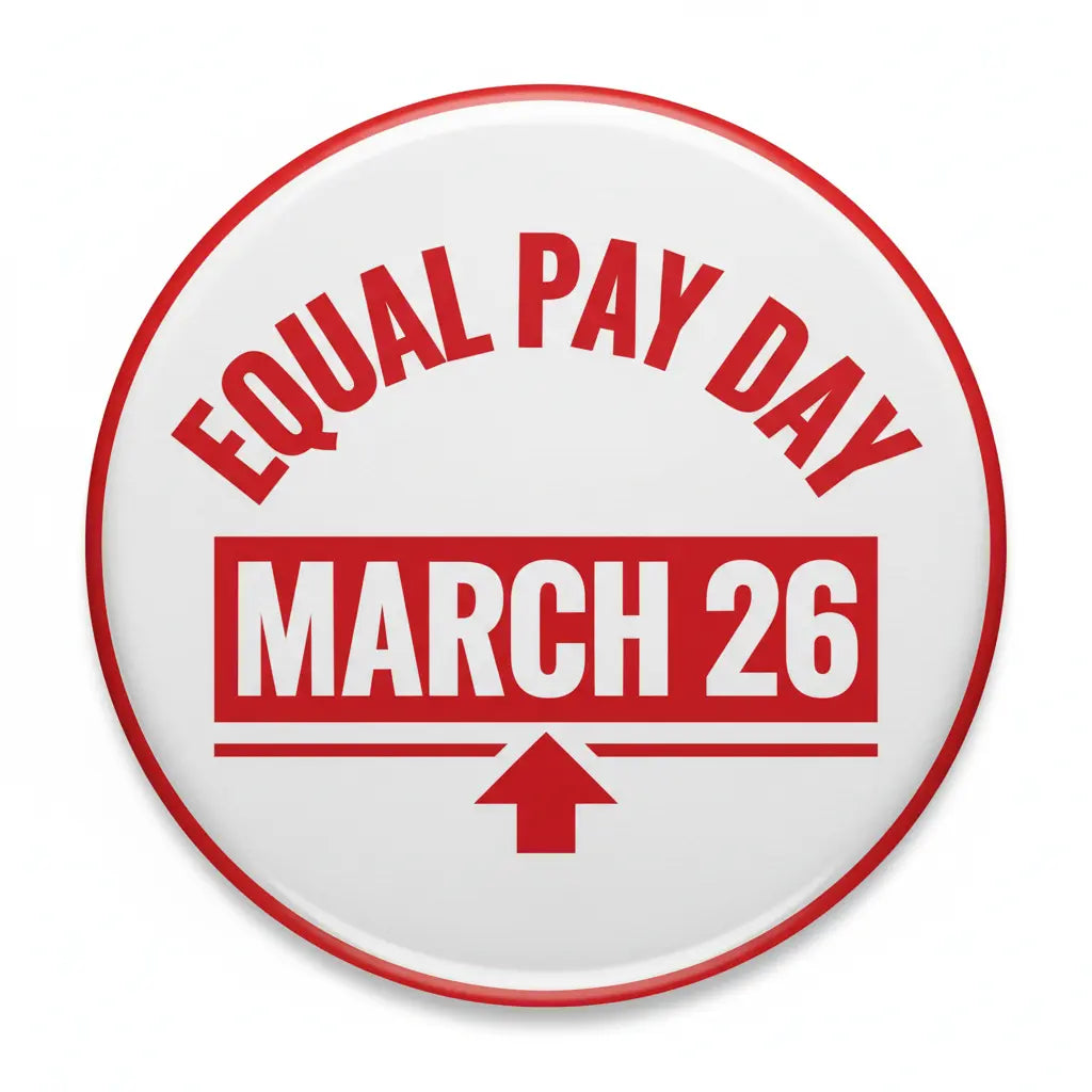 Equal Pay Day Pinback 2.25-inch