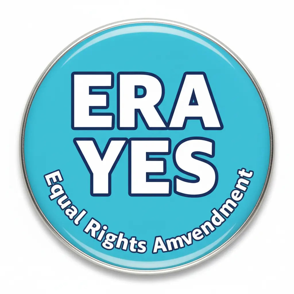 ERA YES – Equal Rights Amendment Pinback 2.25-inch
