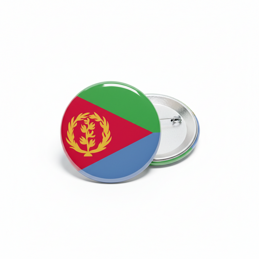 Eritrea Flag Eritrean Pinback 2.25-inch