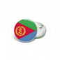 Eritrean flag enamel pinback button, green red blue with gold wreath