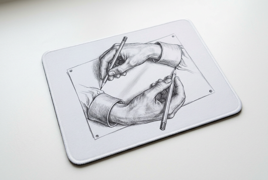 Escher Hands Mousepad