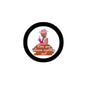2.25-inch pinback button with black rim; pink graphic: 'Can you please explain me!'