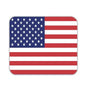 United States flag mousepad with blue star field and red-and-white stripes