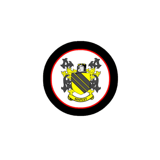 Bentley Family Crest 3-inch Coat of Arms Fridge Round Magnet Default Title