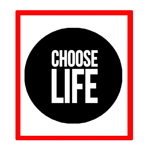 Choose Life 1.25-inch Pinback Button backpacks Default Title