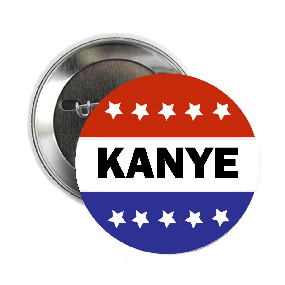 Kanye Stars & Stripes Voting Style 2.25-inch Pinback Default Title