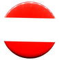 Austrian flag lapel pin with red-white-red circular design