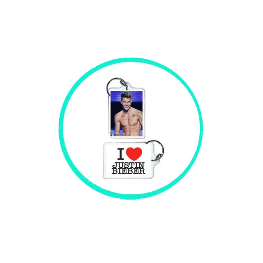 I love JB Lucite Acrylic Keychain 2 x 1 Default Title