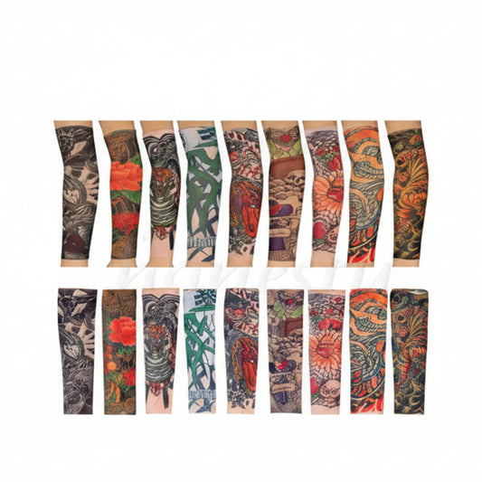 1 Pc Tattoo Sleeves Adult Size Halloween Assorted Default Title