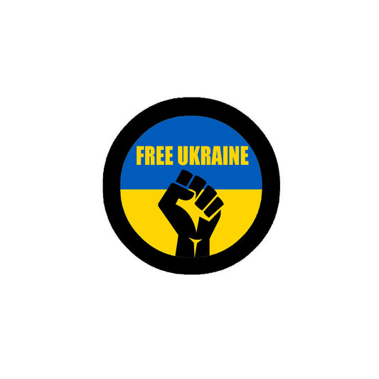 100 Pcs Free Ukraine 2.25" Pinback for Jackets, Backpack, hats Liberty