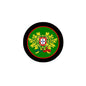 Portugal crest pinback button with green shield and gold laurel, black border