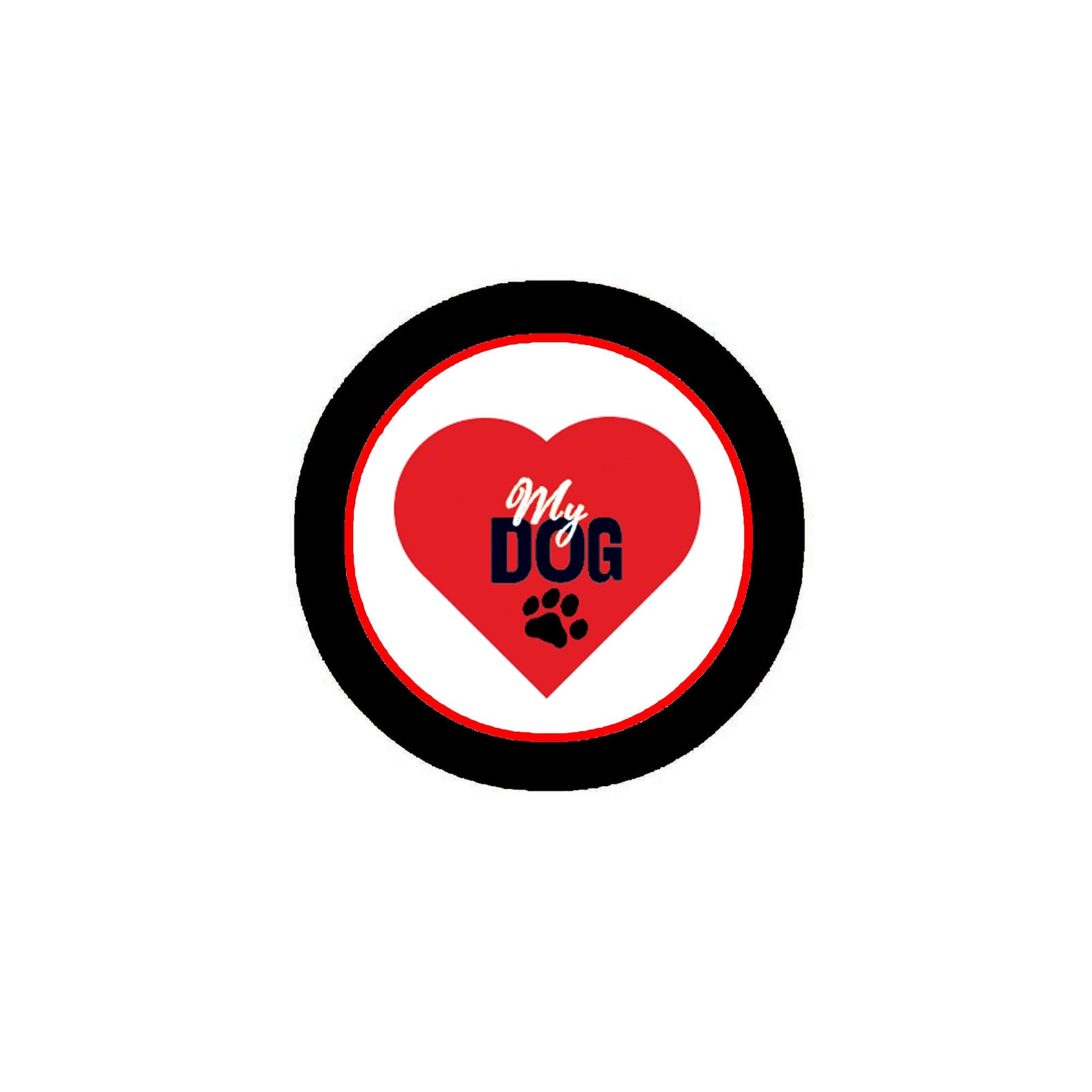 Love my Dog 2.25-inch Pinback Valentine Love Default Title