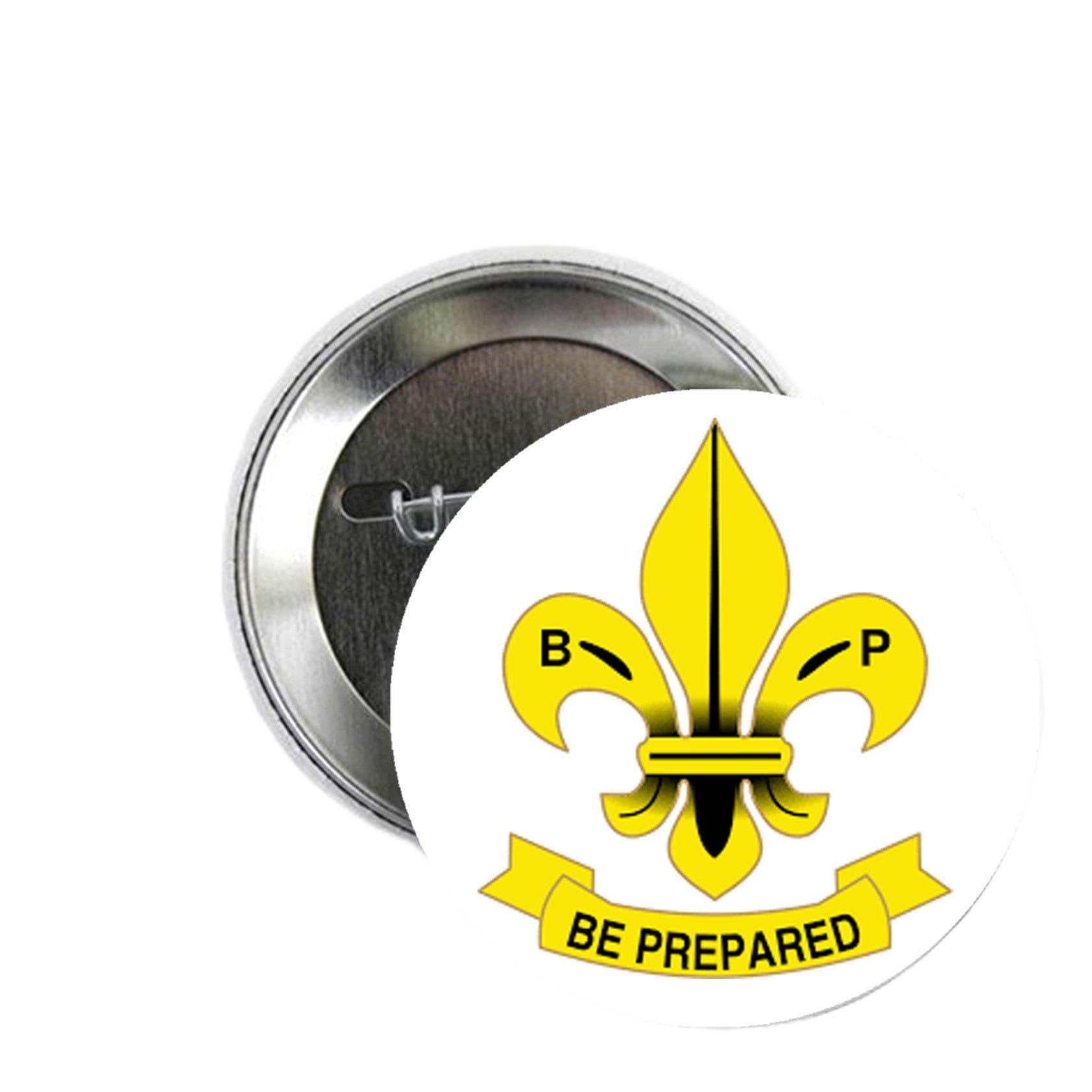 Boy Scout Association Symbol 2.25-inch Pinback Button Pin - Be Prepared Default Title
