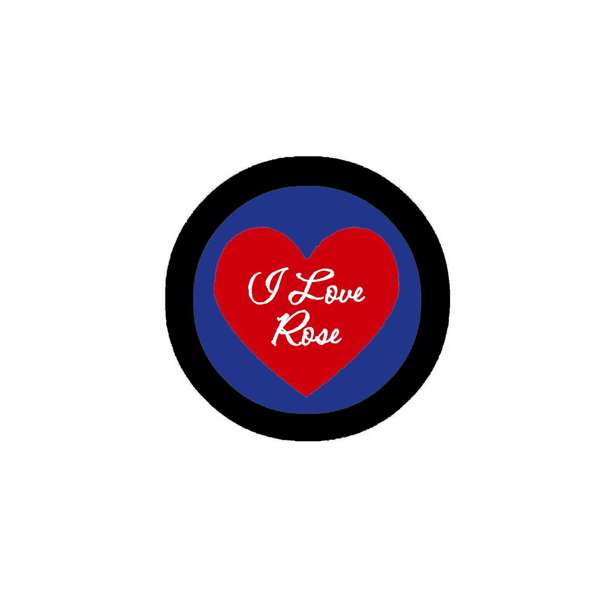 I Love Rose 2.25-inch Pinback Default Title