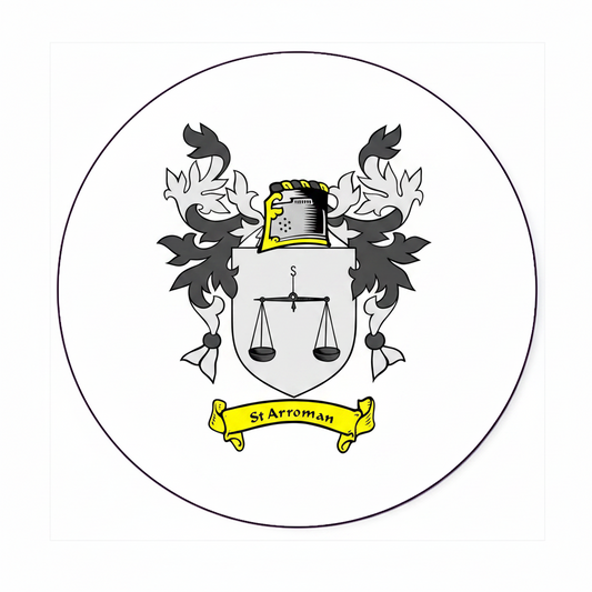 St. Arroman Family Crest Coat Arms Magnet 3-inch