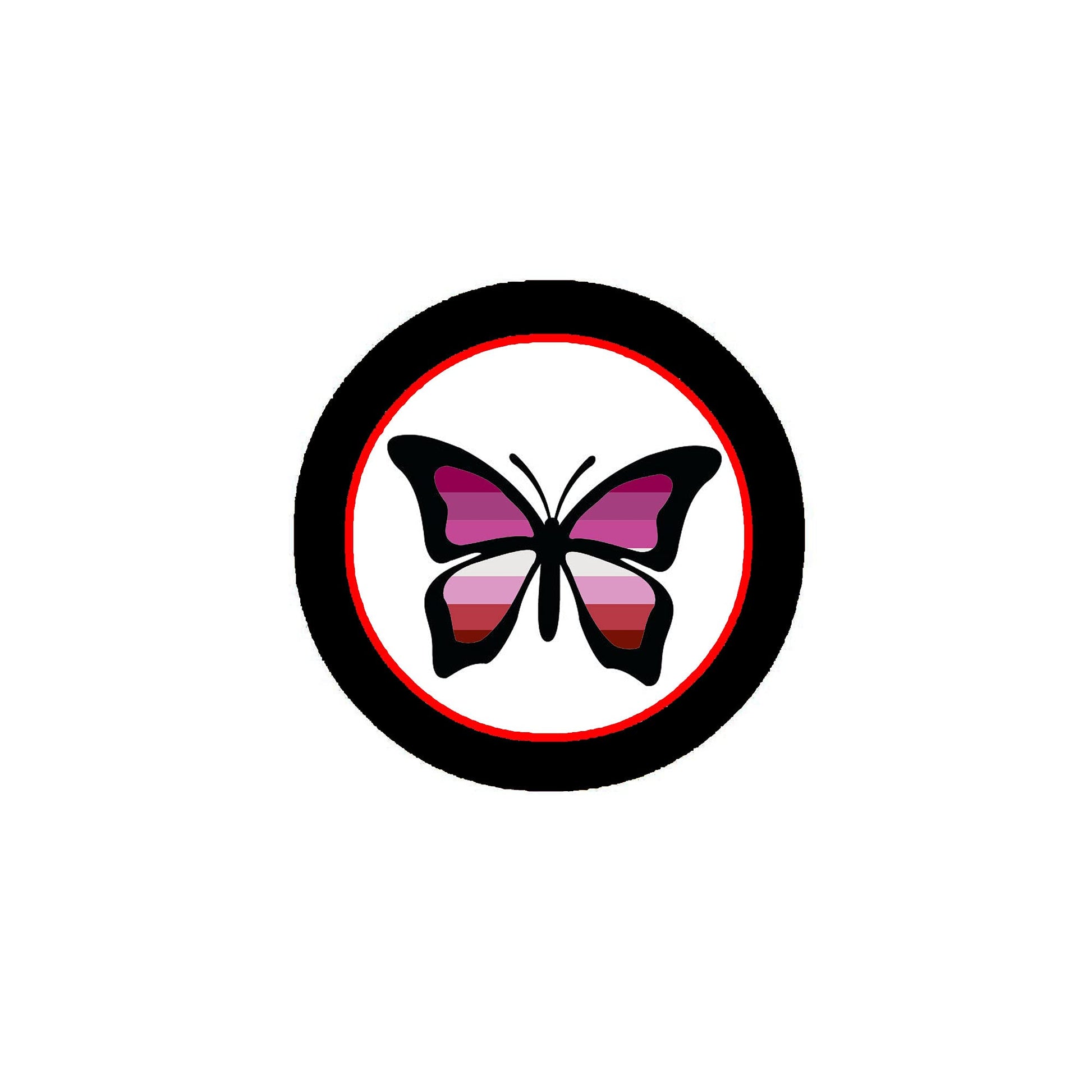 Lesbian Butterfly Pinback 2.25-inch Default Title