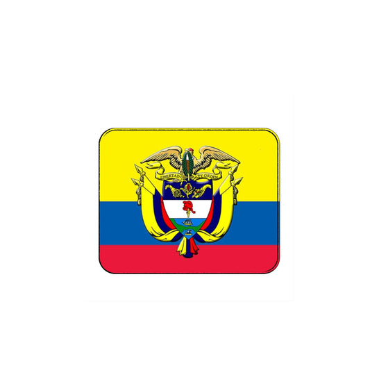 Colombia with Coat of Arms Country Flag Mouse Pad for Computers 9.7" x 8.1"