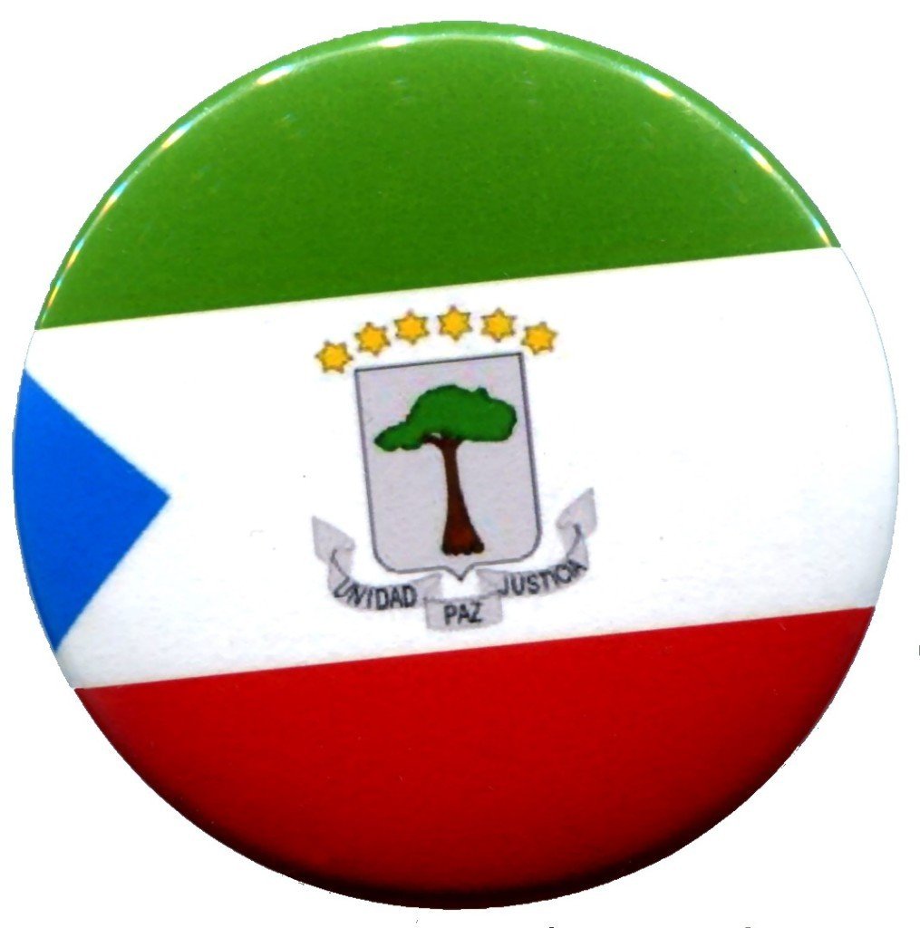 Equatorial Guinea Flag Pinback 2.25-inch Default Title