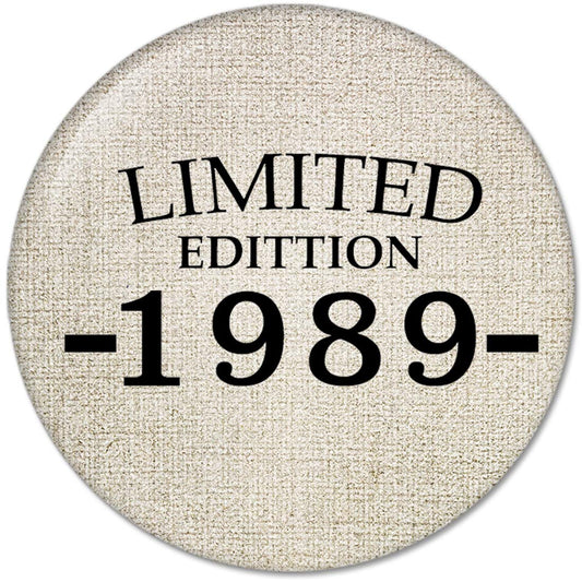 30th Birthday Gifts Made LIMITED EDITION 1989 Pinback Button Badges (58mm), NEW